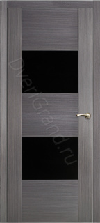 Фото Оникс Парма со стеклом серый дуб, Межкомнатные двери